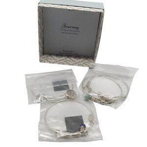 Extraordinary Life Sterling Silver Expandable Bracelets Set Of 4 Inspirational